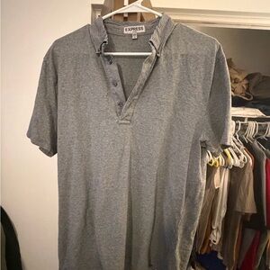 Express Men's Polo Shirt in Gray